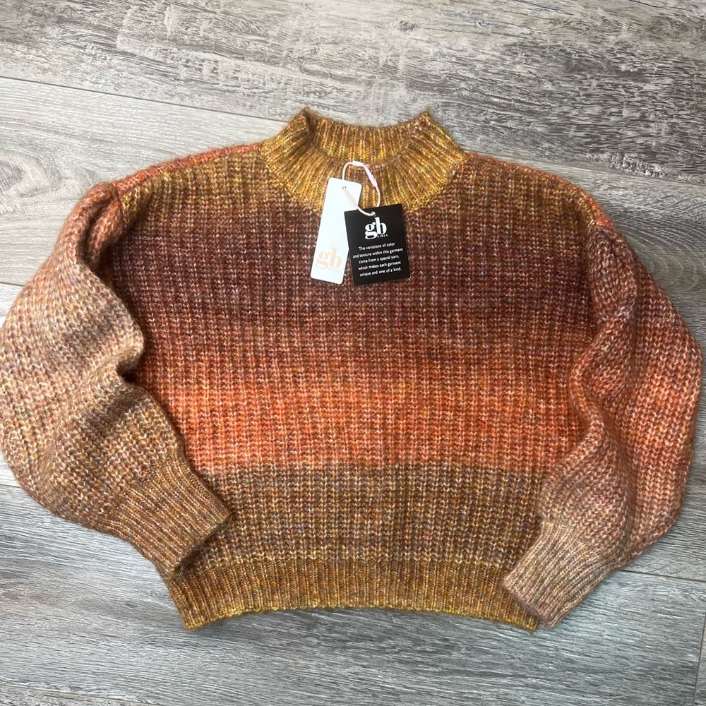 GB Girls  Big Girls Mock Neck Multicolor Ombre Sweater - Picture 10 of 10